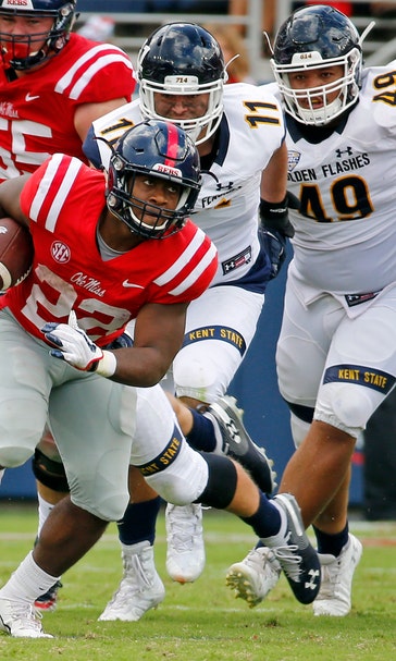Mississippi rallies in second half, beats Kent St 38-17